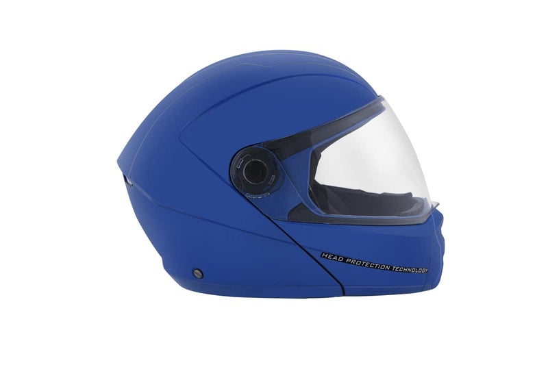 STUDDS Ninja Elite SUPER Flip Up Full Face Helmet (Flame Blue, XL) - Image 3