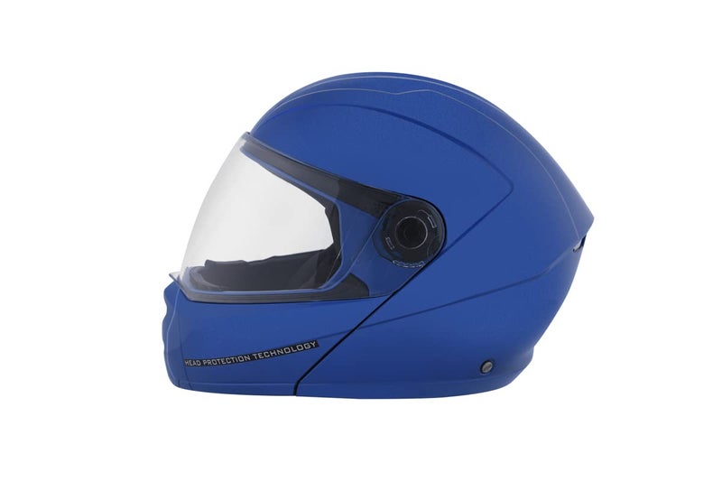 STUDDS Ninja Elite SUPER Flip Up Full Face Helmet (Flame Blue, XL) - Image 5