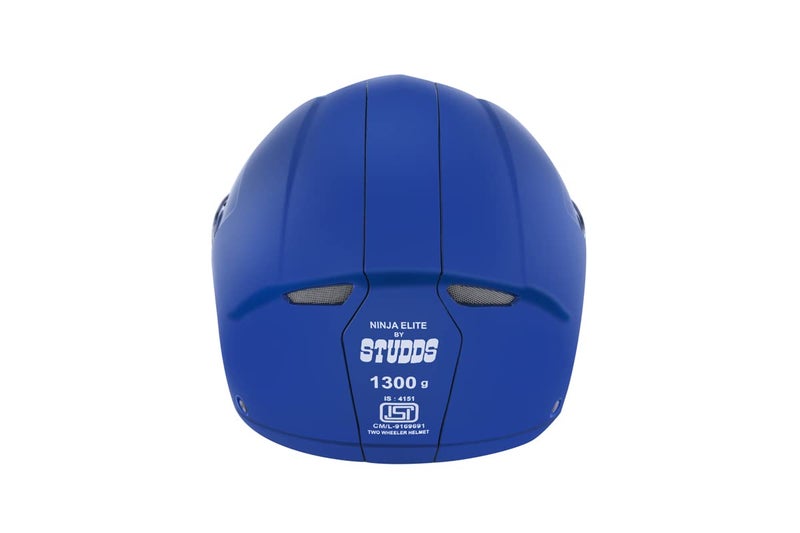STUDDS Ninja Elite SUPER Flip Up Full Face Helmet (Flame Blue, XL) - Image 4