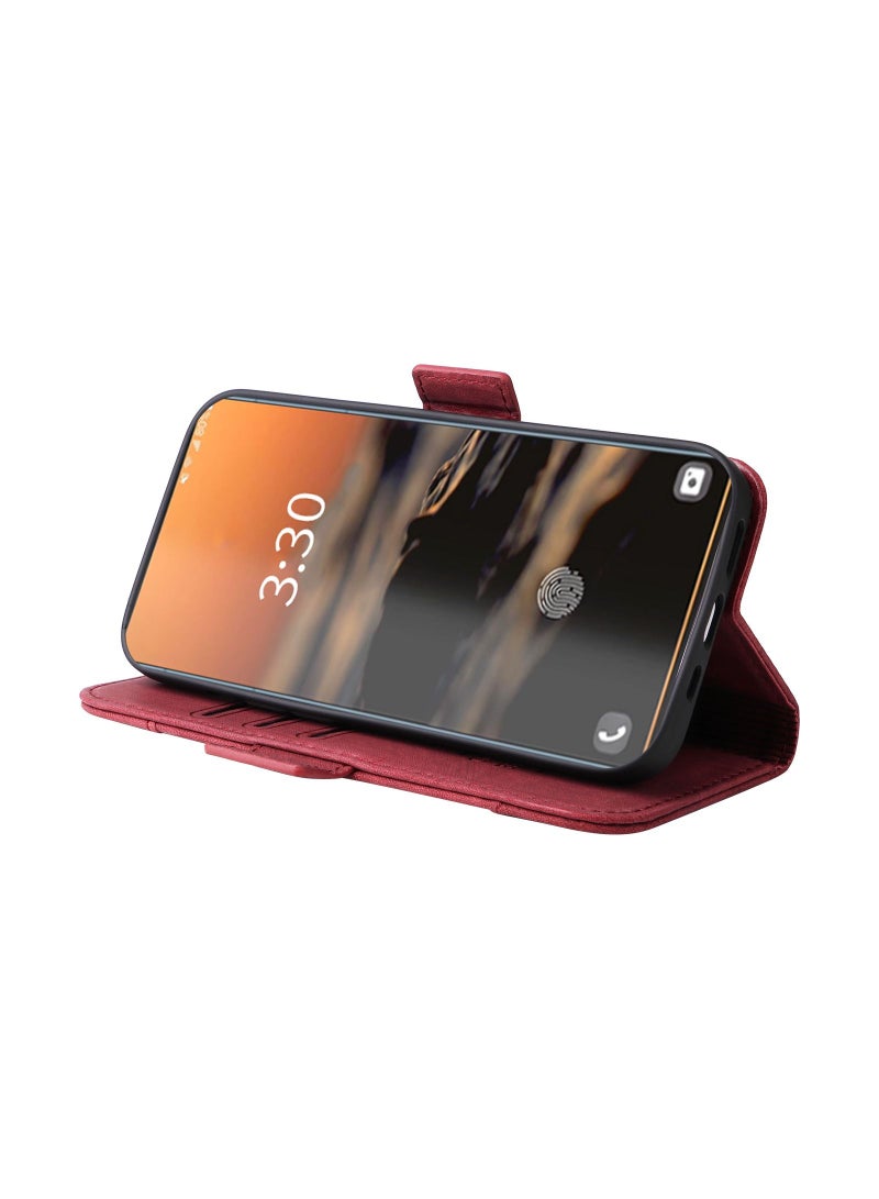 Suteni Flip Cover Card Slots Leather Phone Case for Samsung - Image 2