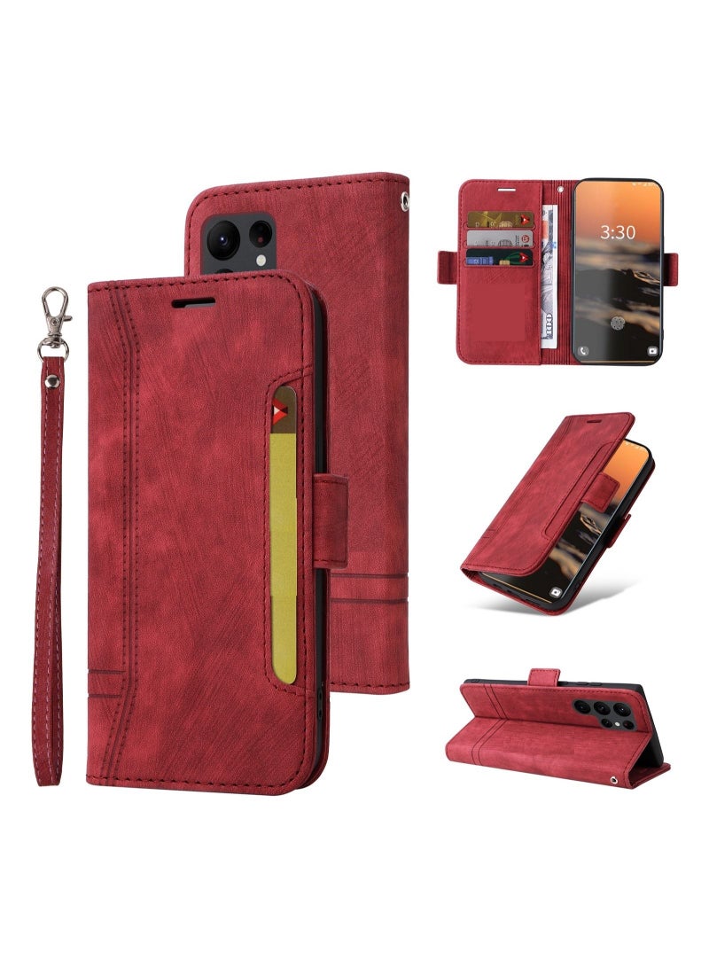 Suteni Flip Cover Card Slots Leather Phone Case for Samsung - Image 3