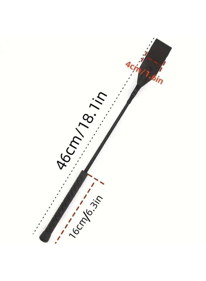 سوط الفروسية الأسود الاصطناعي المرن والمتين لجميع الفرسان - Image 5