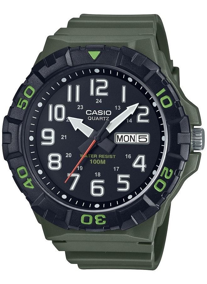 CASIO Casio Men Watch Analog Black Dial Resin Band MRW-210H-3AVDF. 