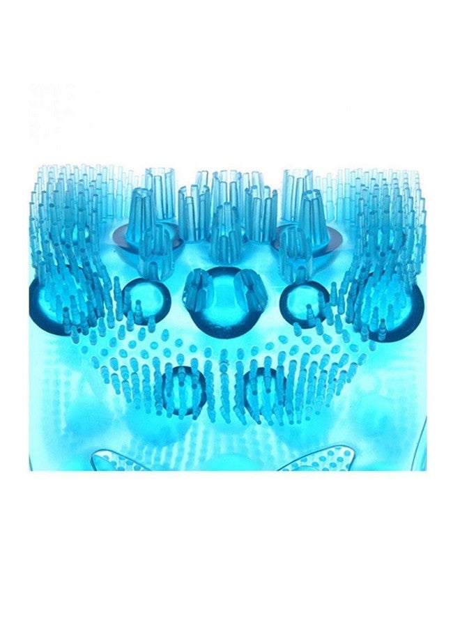 FAGVA Full Body Silicon Massage Brush Wash Foot Dual Sided Back Scrubber Silica Gel Sole Cleaner Shower Bath Belt Women & Men (pack Of 1) (MultiColor) - Image 4