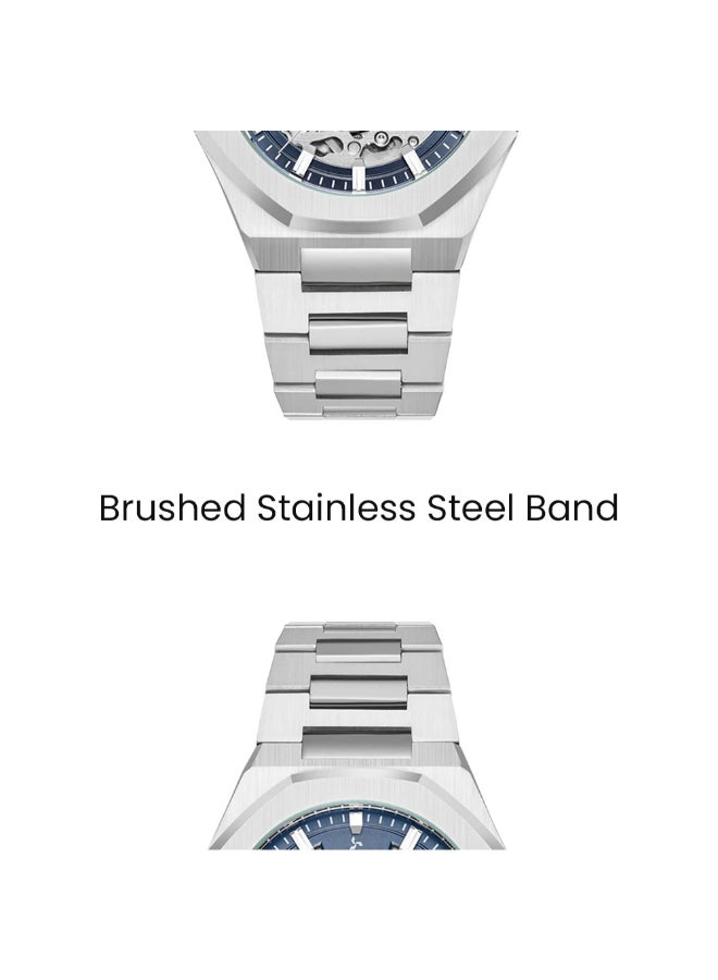 TORNADO Men's Stainless Steel Automatic Watch T24303-SBSN - 41.0X51.0 mm  - Image 5