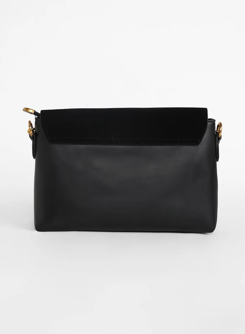 Haute Sauce Women's The Velvet Block Shoulder Bag - Midnight Black
