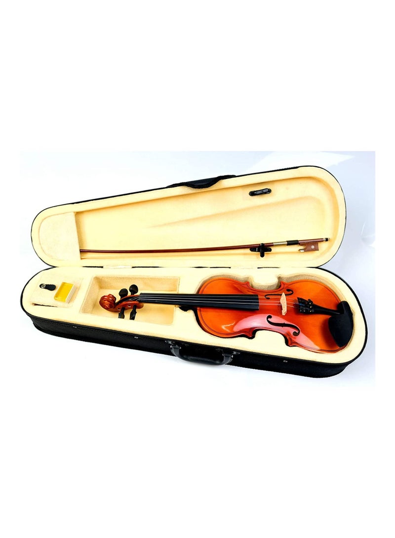 Mike Music Mike Music 1/2 Natural Violin with Hard Case, Bow, Rosin (1/2 Violin, natural)  - Image 1