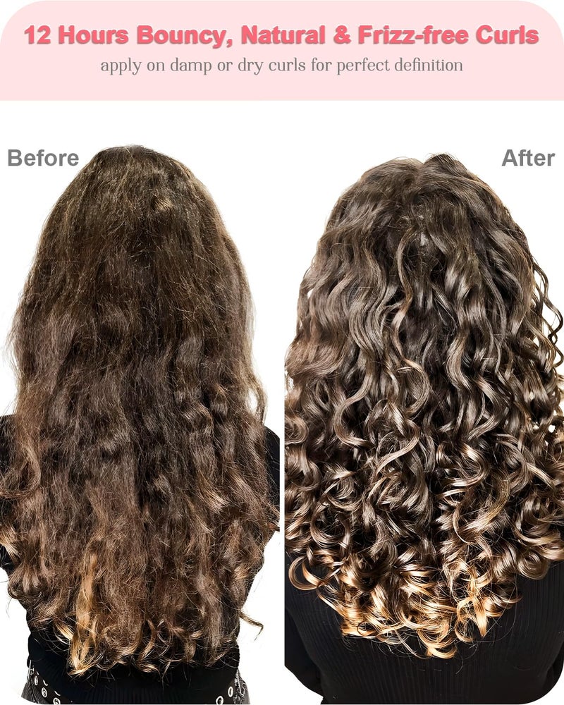 Samnyte 4-In-1 Styling Cream, Hair Styling Cream for Slick Back, Anti Frizz Hair Products for Smooth & Soft, Add Shine Curl Defining, Non-greasy for Curly, Frizzy, Dry, Travel Size - Image 4