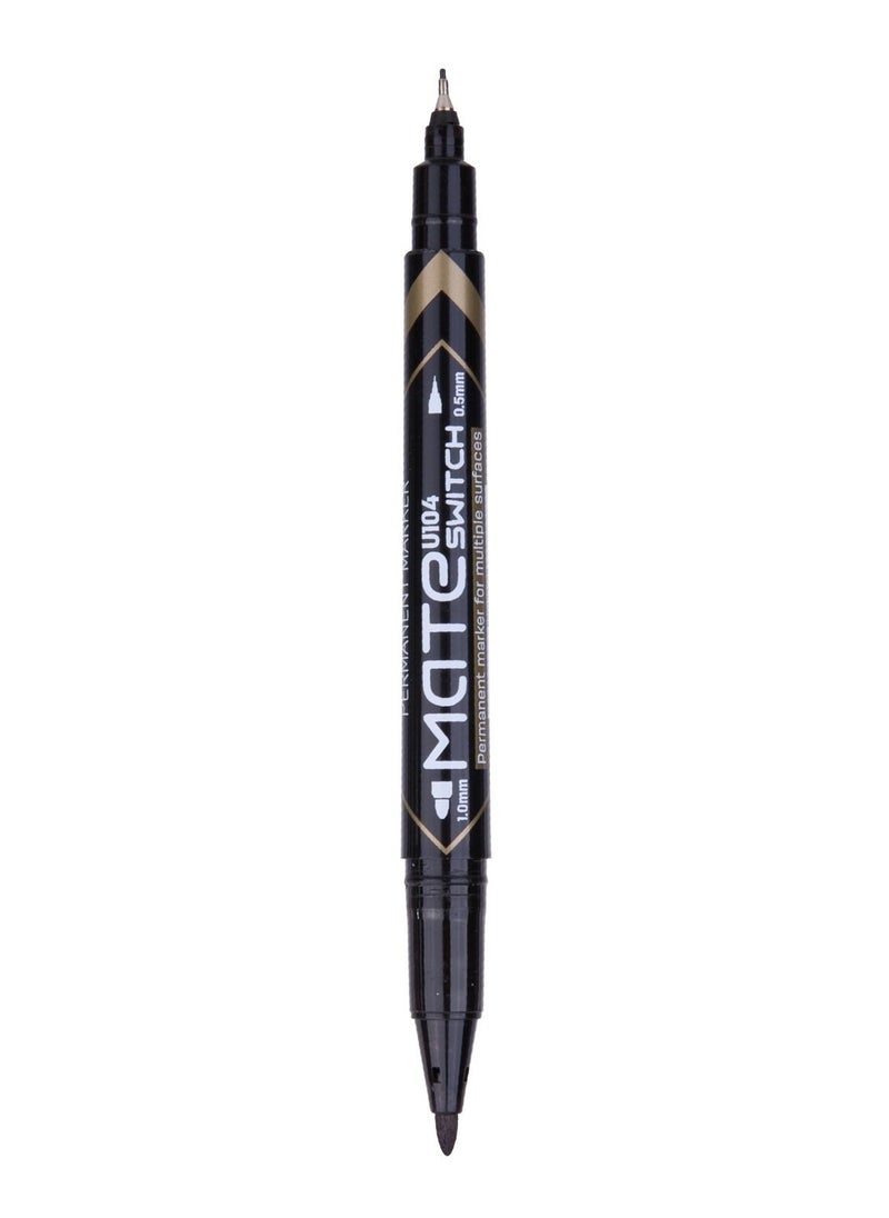 Deli 12-Piece Double Sided Twin Permanent Marker Multicolour  - Image 2