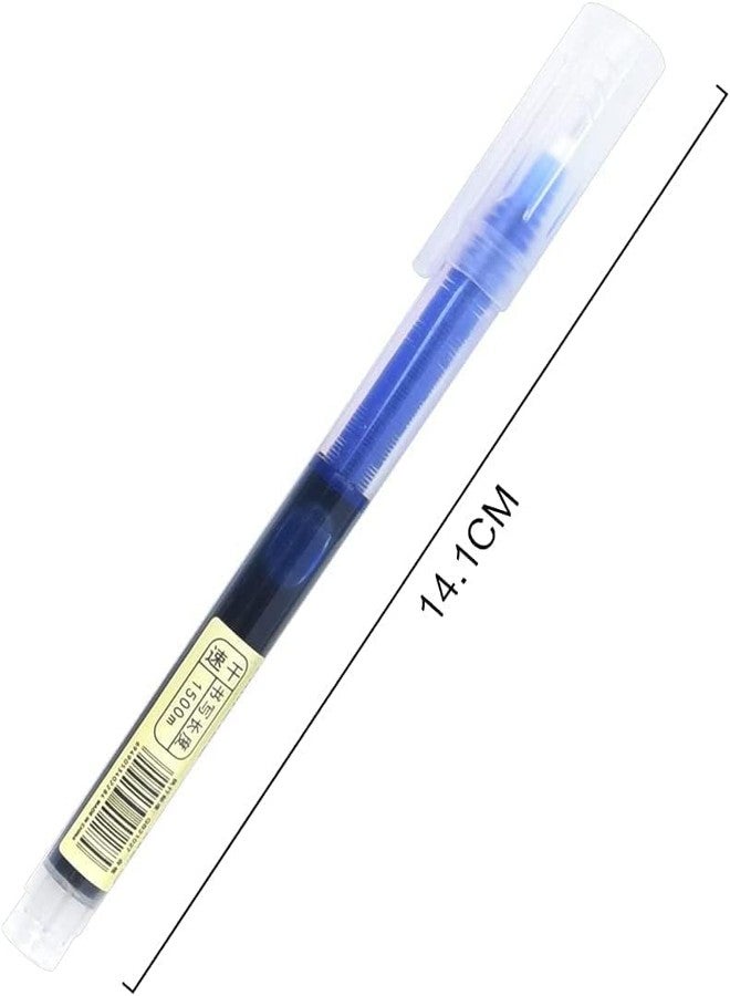 Like-It like it Fine Roller Gel Pen 0.5mm - Premium Large Capacity Blue Color Ink Liquid Gel Pens for Smooth Writing, Ideal for Office and School Use, Pack of 10 - Image 2