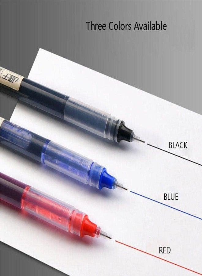 Like-It like it Fine Roller Gel Pen 0.5mm - Premium Large Capacity Blue Color Ink Liquid Gel Pens for Smooth Writing, Ideal for Office and School Use, Pack of 10 - Image 5