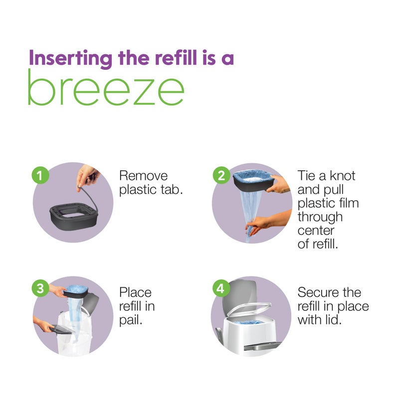 Litter Genie Refill Bags | Standard 4-Pack, 56 total ft | Up to 8 Months of Supply | Ultimate Odor Control Cat Litter Bags - Image 4