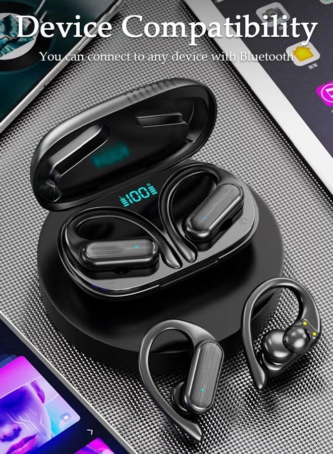DUNISO Wireless Earbuds Bluetooth 5.3 Headphones Wireless Charging Case Sports Ear Buds Touch Control LED Power Display Built-in Mic Headset Waterproof Earphones in-Ear for IOS and Android - Image 5