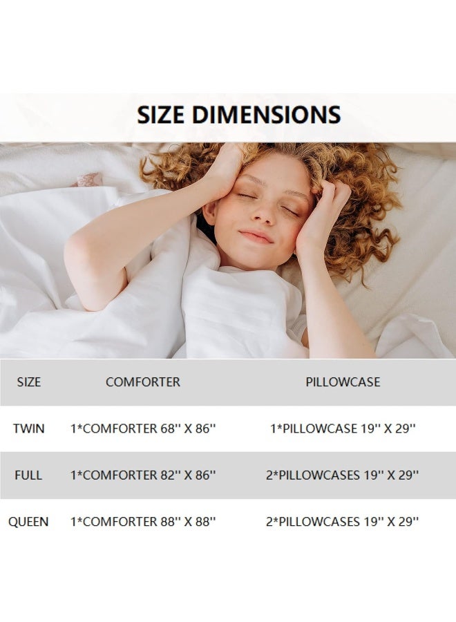 Kossmjx Cat Bedding Set Twin Size, Cartoon Cats Comforter for Girls Kids Teens, Blue Lovely Quilt Animal Pattern Comforter Set Soft Breathable Cute Duvet Set for All Season 2Pcs with Pillowcase - Image 5