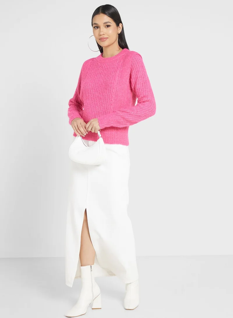 VERO MODA Round Neck Knitted Sweater