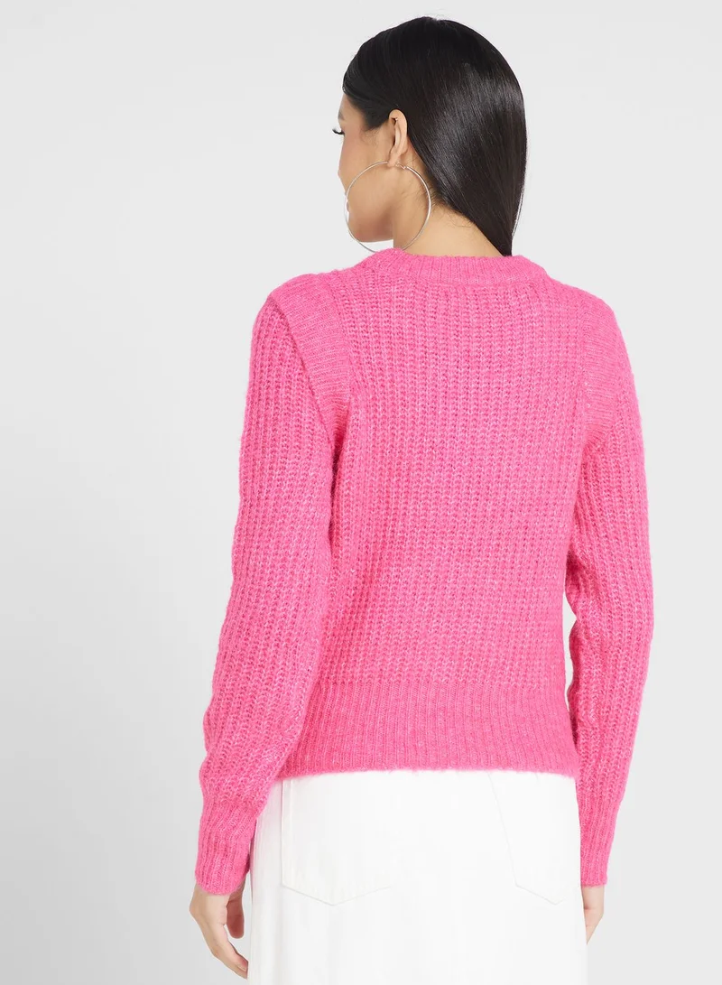 VERO MODA Round Neck Knitted Sweater