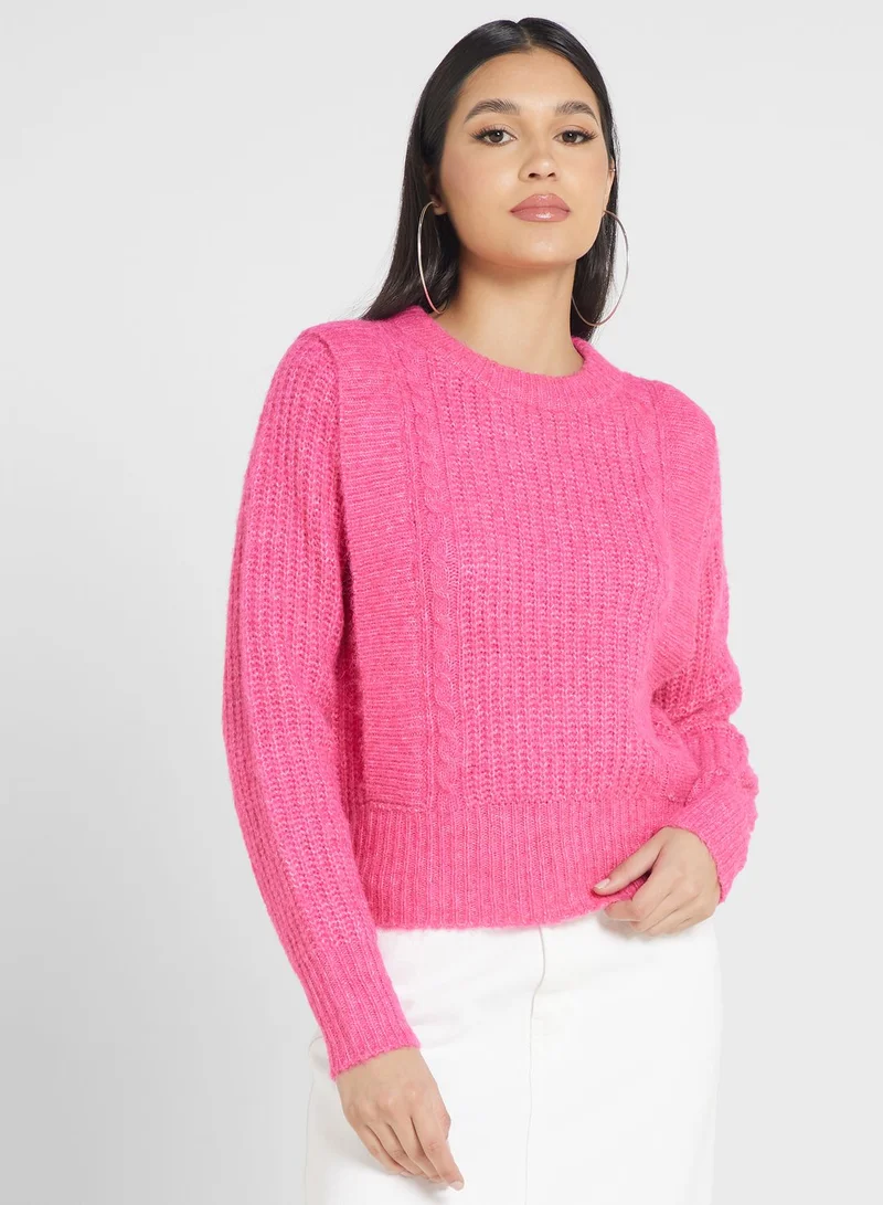 VERO MODA Round Neck Knitted Sweater