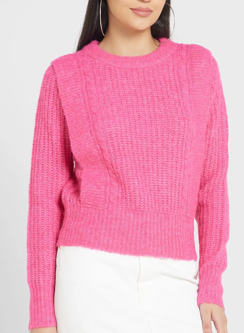 VERO MODA Round Neck Knitted Sweater