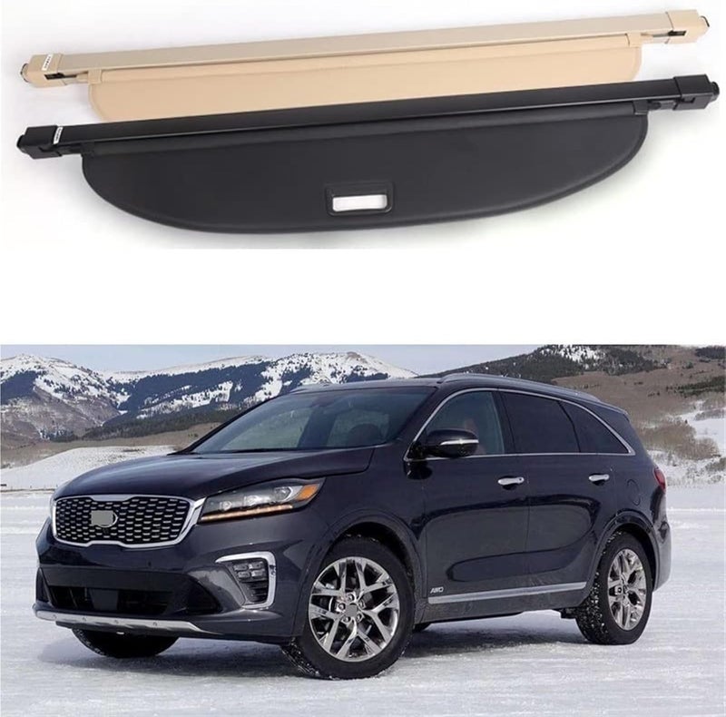 DEMULAX Retractable Trunk Cargo Cover for Kia Sorento 2018-2020 - Image 2