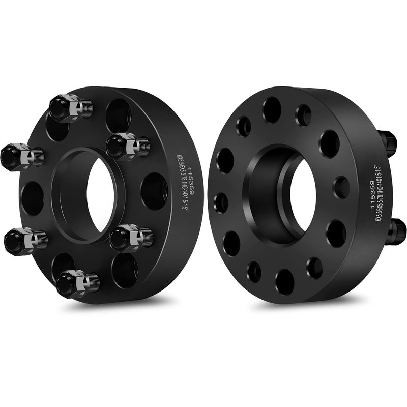 ECCPP 2PCS 6 Lug Hub Centric Wheel Spacers 15 inch 6x55 to 6x55 6x1397mm to 6x1397mm fit for Chevrolet Silverado 1500 for Chevrolet Suburban Avalanche Express 1500 Tahoe with 14x15 Studs