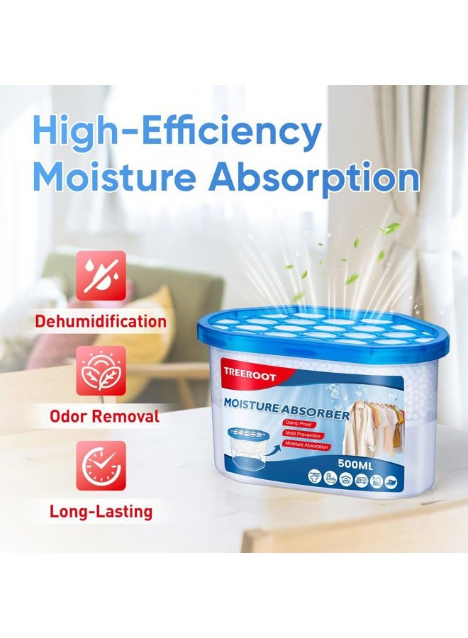 Treeroot 22Pack Moisture Absorbers, 10.5OZ Humidity Absorber Bucket, Moisture Absorbers for Closet, Dehumidifier Bucket for Wardrobes、 Kitchens and Bathrooms, Fragrance Free Humidity Absorber - Image 3