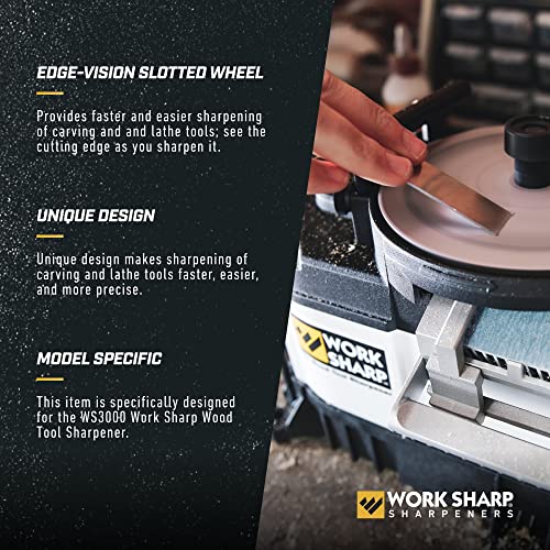 Work Sharp WSSA0002029 WS3000 Edge-Vision Wheel, Black - Image 3