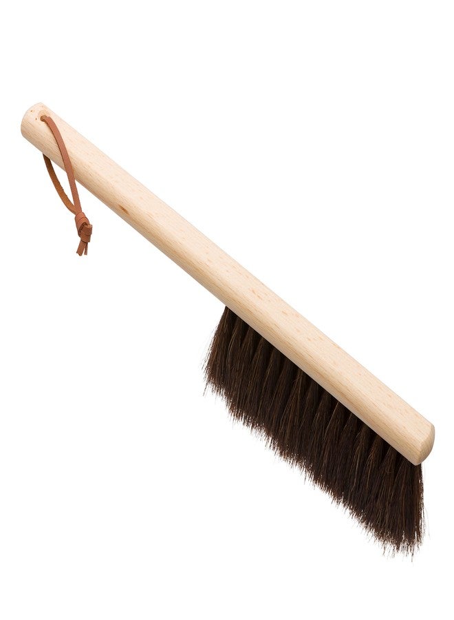 Redecker Ultra-Slim Horsehair Hand Brush with Oiled Beechwood Handle, 13-3/4-Inches - Image 1