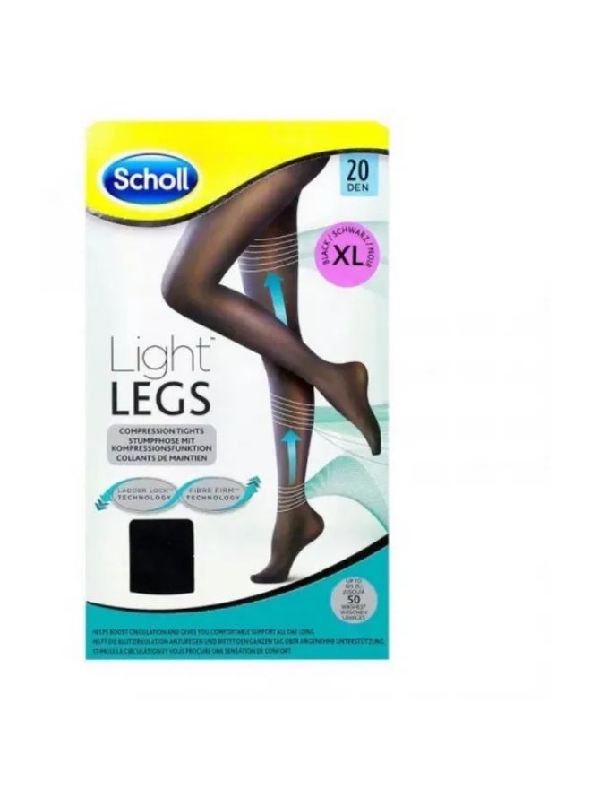 شول لايت ليجز كومبريشن تايتس 20 دينر أسود XL وحدة واحدة - Image 2