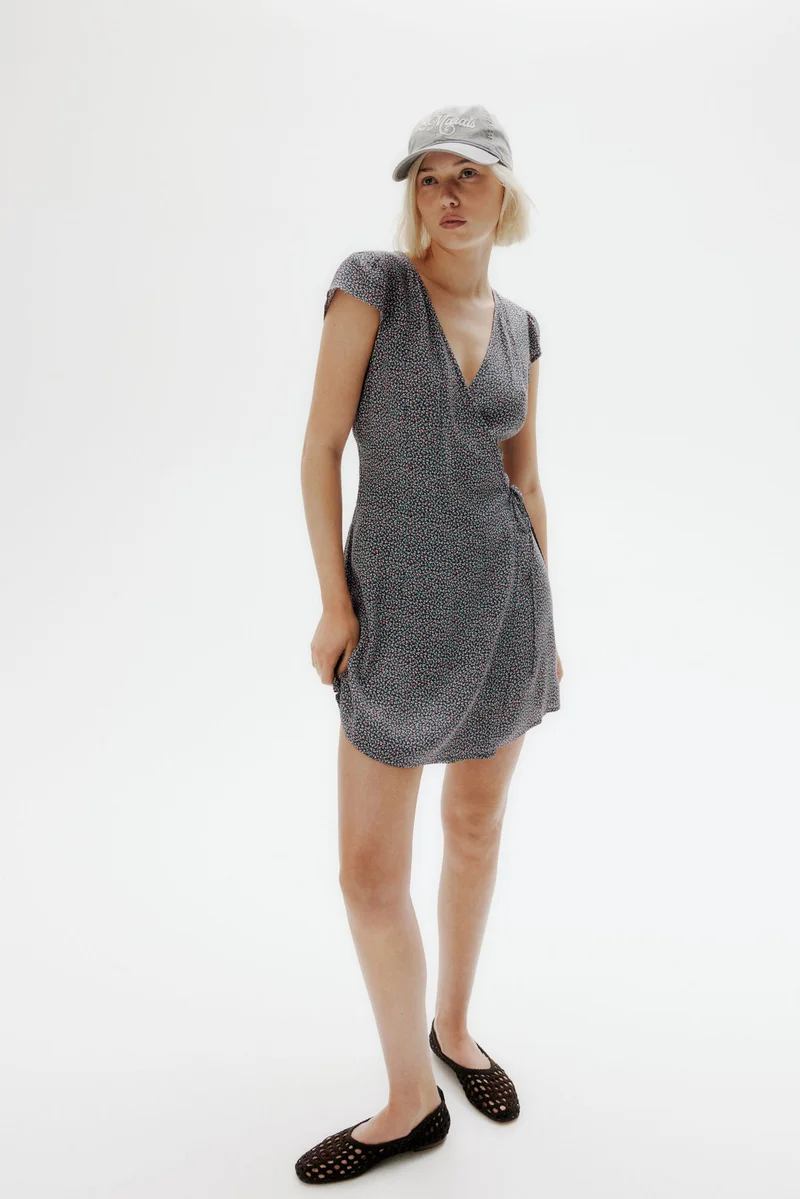 H&M Crêpe wrap dress