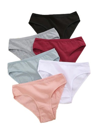Zeemey 6-Piece Cotton Bikini Breathable Panties Low Waist Fashionable Ladies Panties - pzsku/Z7AE91B1F4AC966AB5B89Z/45/1746674287/795b1ab8-1448-4d52-90f7-a4cacabbb689