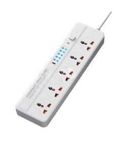 ARNOTEC Universal Extension Lead with 4 AC Sockets, 5 USB Ports & 1 Type-C – UK 3-Pin Plug, 2500W Power Strip with Sub-Control Switches, Overload Protection, 2M Cable for Home, Office, Kitchen  - Image 2