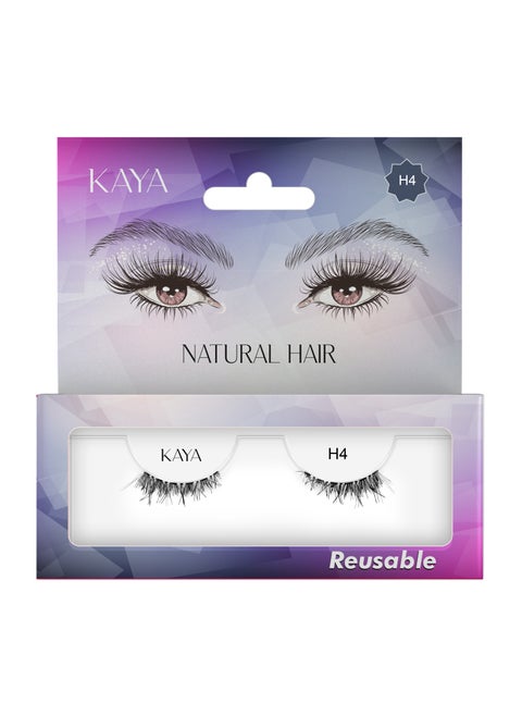Soft Natural Eyelashes With 3D Effect, Lightweight And Reusable Up To 8 Times, Perfect For Daily Wear And Special Occasions For Long-Lasting Beauty H4