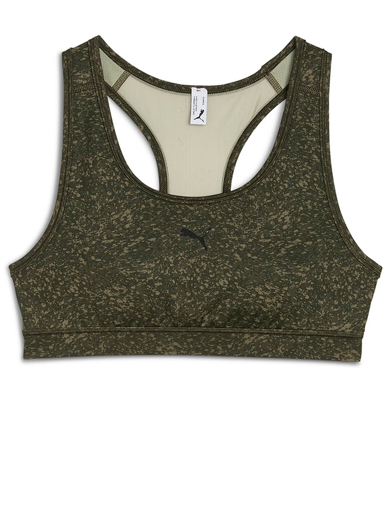 PUMA 4Keeps Padded Pebble Printed Bra - Image 1