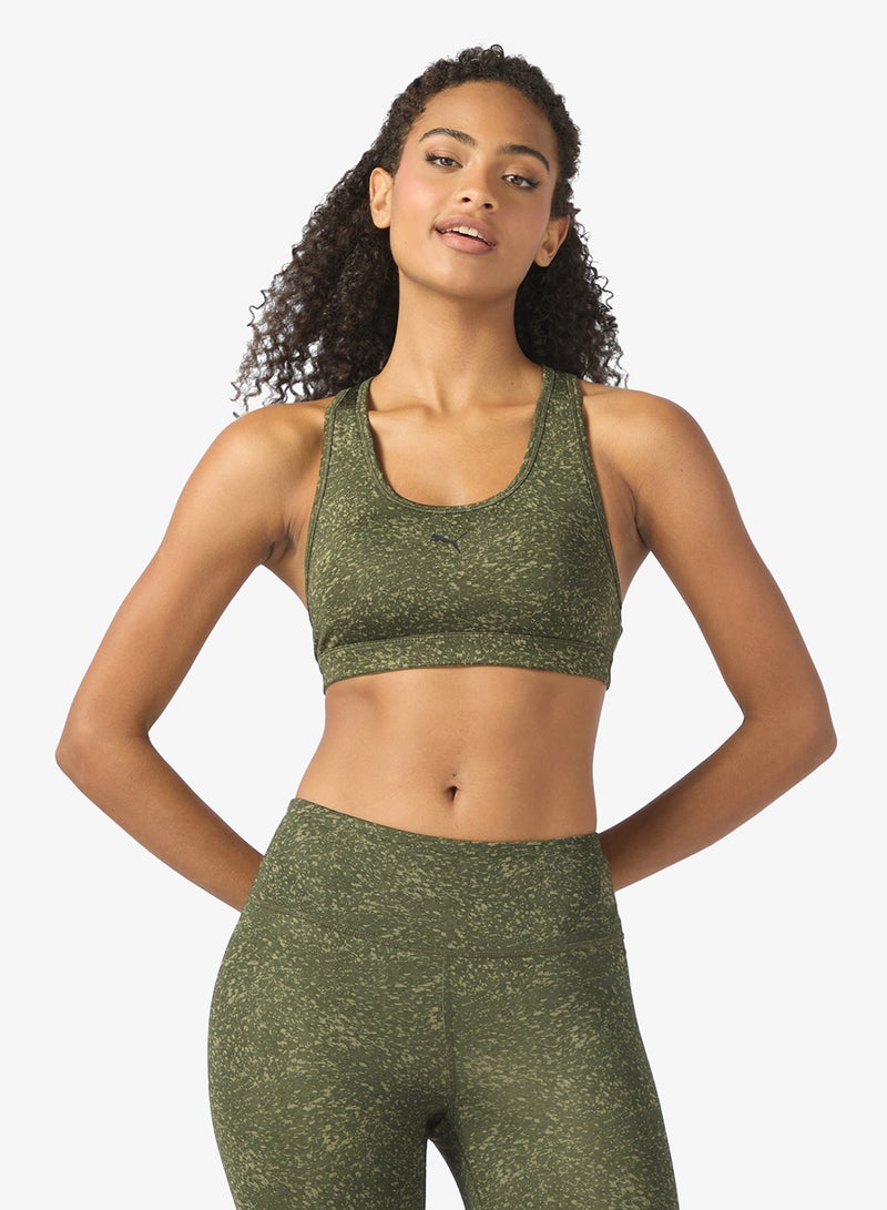 PUMA 4Keeps Padded Pebble Printed Bra - Image 1