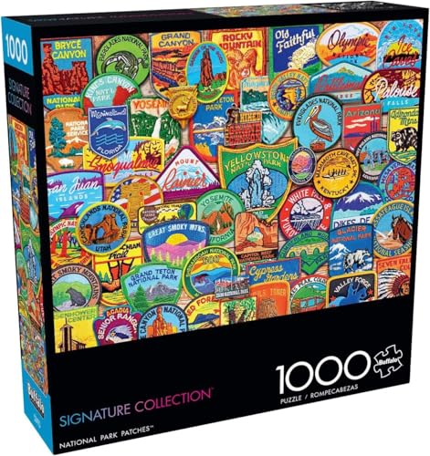 Buffalo Games - Lewis T. Johnson - National Park Patches - 1000 Piece Jigsaw Puzzle for Adults -Challenging Puzzle Perfect for Game Nights - Finished Size is 26.75 x 19.75 - Image 1