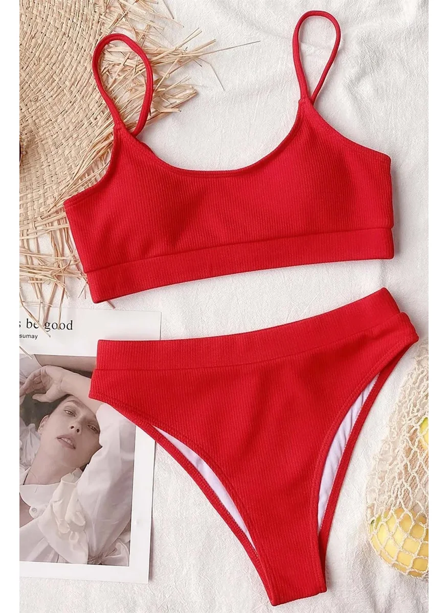 انجلسين High Waist Twill Bikini Bottom