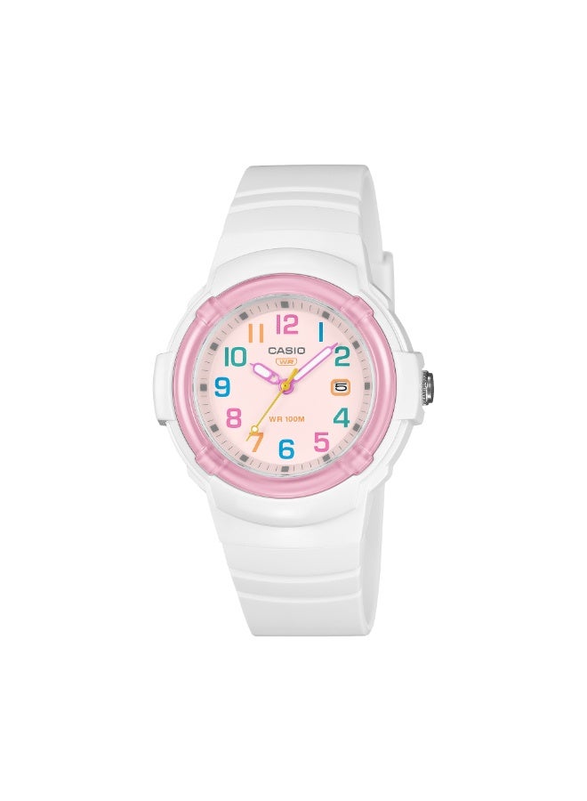 CASIO ساعة بنات باند ريزين أنالوج LX-800H-7A1-40.9 × 34.7 × 12 مم