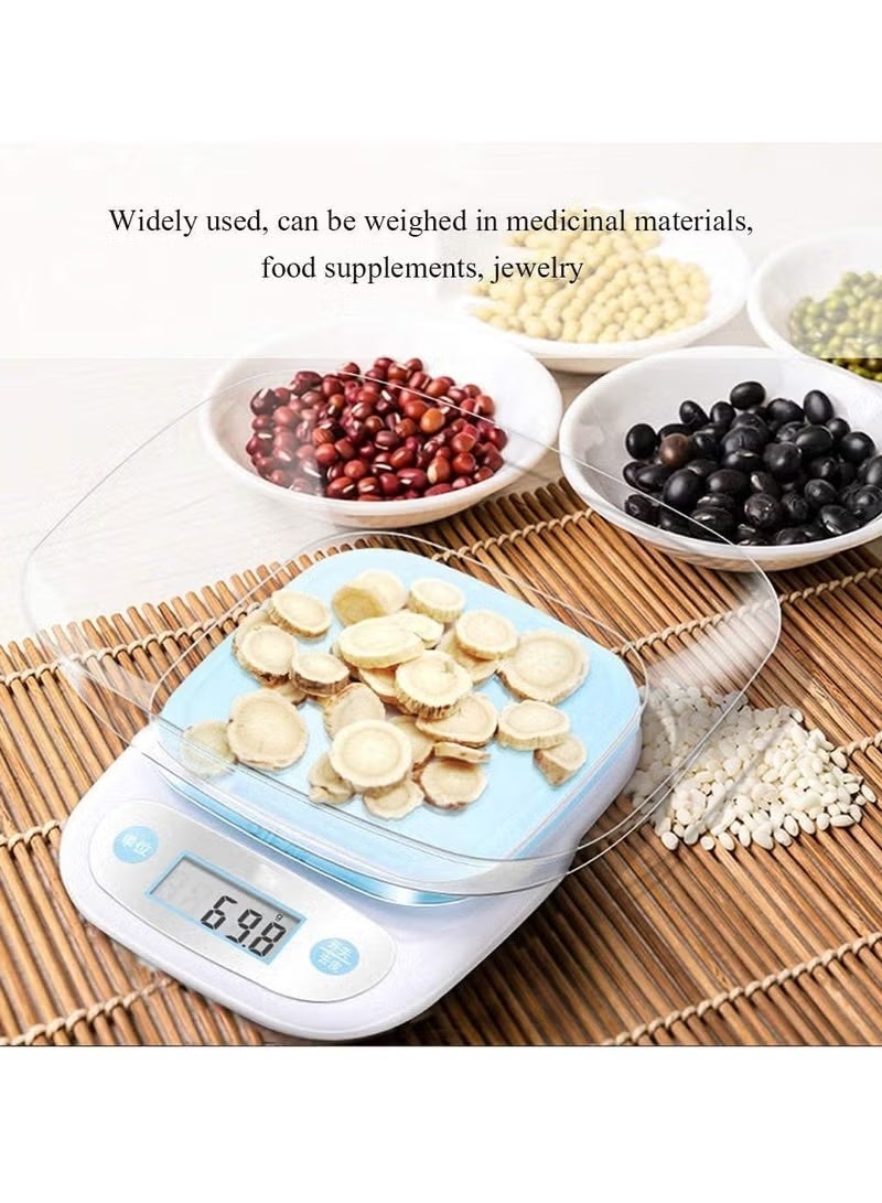Denx Digital kitchen scale for home use and coffee lovers/V60 with high accuracy and 5000g capacity with smart functions - Image 2