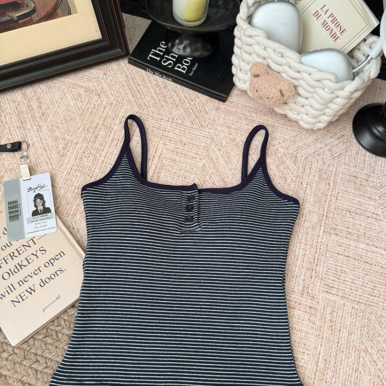 Striped Camisole Tank Top - Image 3
