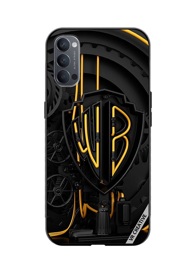 VR CREATIVE Protective Case Cover For Oppo Reno4 Pro 5G Warner Bros Logo Design Multicolour - Image 1