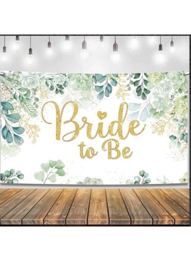 KatchOn Green Bride to Be Banner, XtraLarge 72x44 Inch, Sage Green for Bridal Shower Decorations, Wedding Shower Backdrop
