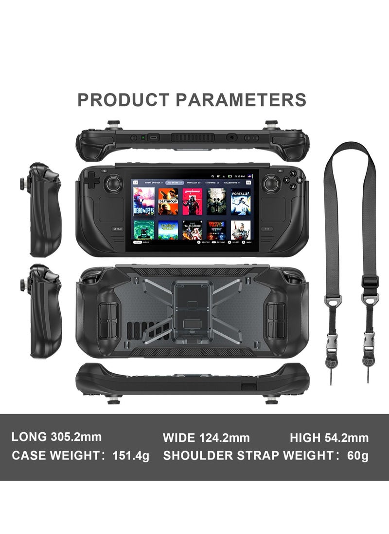 GULFLINK Back Cover Protect Case for Steam deck 2021/2022 Black  - Image 3