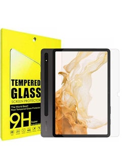 YoYoTech Screen Protector for Samsung Galaxy Tab S9 Plus/S8 Plus/S7 Plus/S7 FE 12.4 inch Anti Scratch Bubble Free 9H Hardness HD Tempered Glass  - Image 1