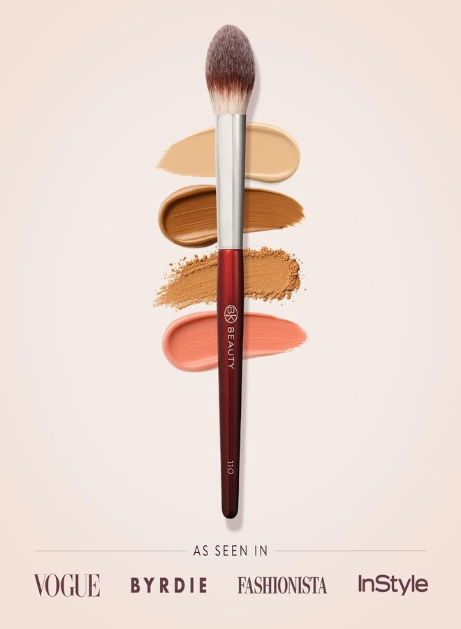 BK BEAUTY 110 LARGE CONCEALER BRUSH - Dense Tapered Under-Eye Concealer Brush for Quick Blending, Full Coverage Finish, No Product Absorption - Image 5