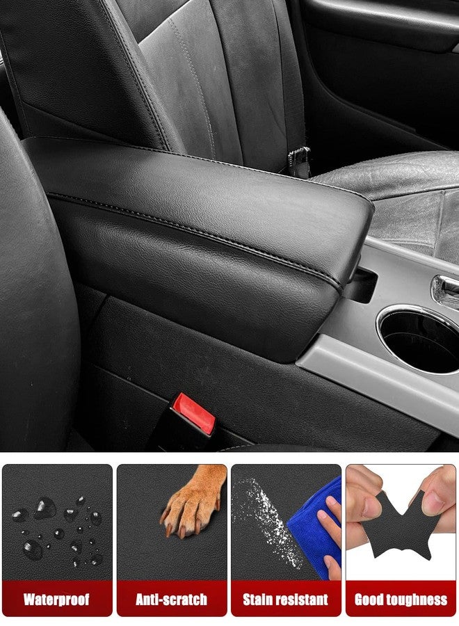 KBH Center Console Cover Replacement for Ford Edge 2011 2012 2013 2014, Vinyl Leather, Car Armrest Upholstery, Anti-Scratch, Black - Image 4