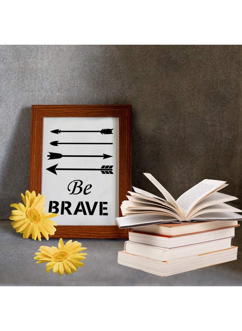 G GSS Designs GSS Designs Forest Animals Stencils (4 Pack) - Quotes Inspirational Art Painting Stencils Feather, Arrow, Deer Horn, Trees (8x10Inch) - Reusable Stencils for Painting (SL-098)  - Image 2
