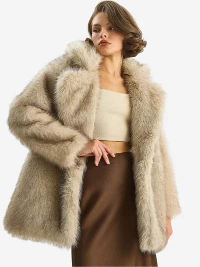 بيانكو لوتشي LUCCI Faux Fur Coat