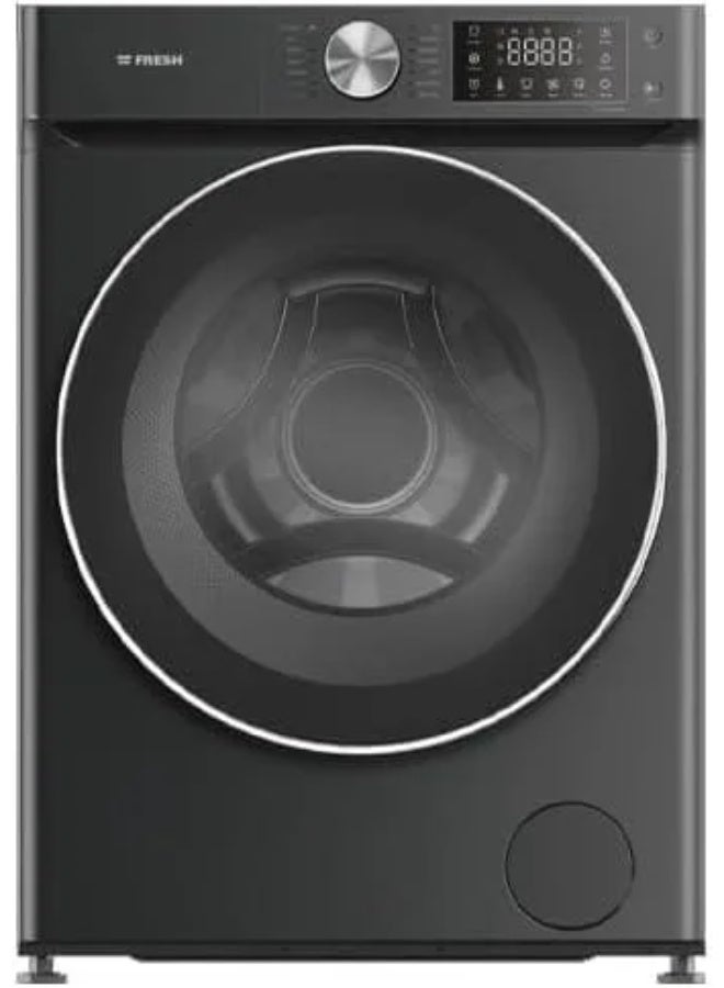 فريش غسالة ملابس فريش أوتوماتيكية بالكامل سعة 9 كجم FL-DD RPM-G1-BL عاكس 1400 دورة في الدقيقة شاشة رقمية سوداء - 16434