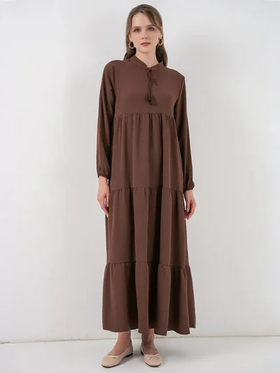 بيغ دارت فستان ماكسي فيسكوز مع فيونكة