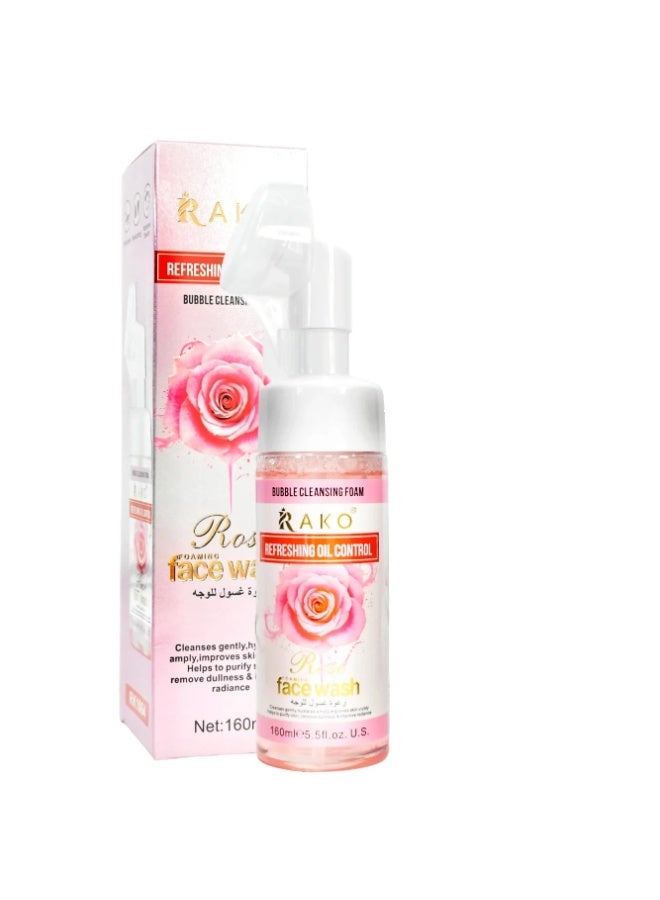 Rose Facial Foam Wash